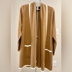 Ann Taylor Camel long Cardigan,
XL